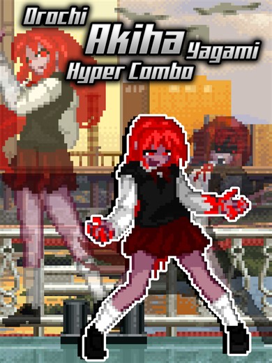 Orochi Akiha Yagami: Hyper Combo en KOF MUGEN 2002