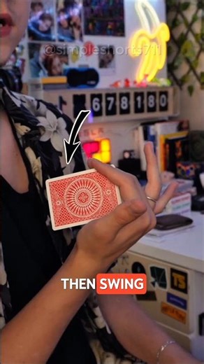 How to Throw Playing Cards Like a Pro...🃏#shorts #tricks