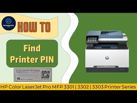 HP Color LaserJet Pro MFP 3301 | 3302 | 3303 Printer Series : How to find Printer PIN