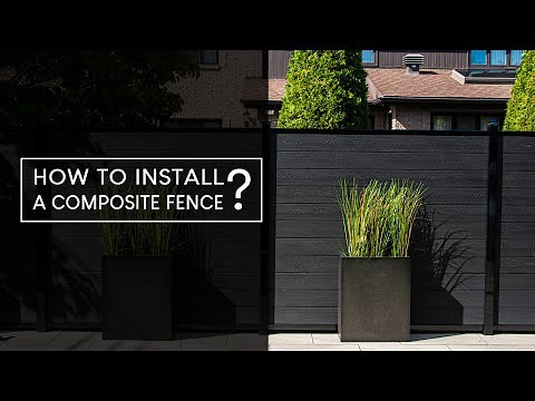 How to install a composite fence ? - Ezfence