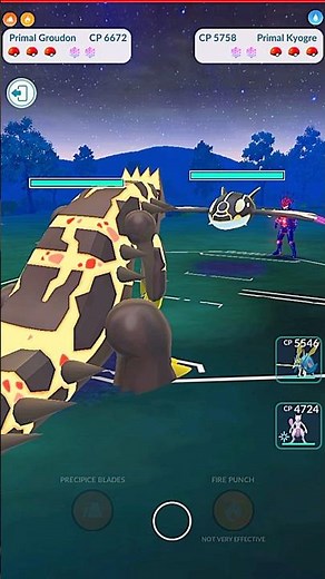 ✨️Primal Groudon VS✨️Primal Kyogre PVP Battle in Pokemon Go