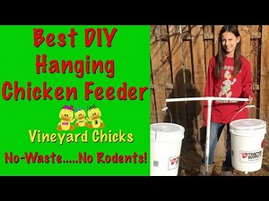Best No-waste DIY Hanging Chicken Feeder (EP--33)