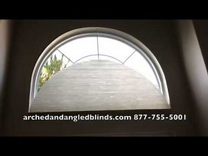 Motorized Arched Shade | Remote Control Arched Window Blind | Half Round Arch Window Treatment