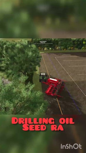 Drilling oil seed rape 🌾#fs25 #farming #agriculture