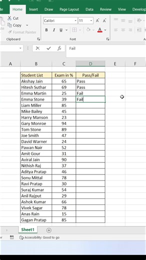 134K views · 1K reactions | Excel IF Function trick  #exceltips #exceltricks #exceltutorial #explore | computernotion | Facebook