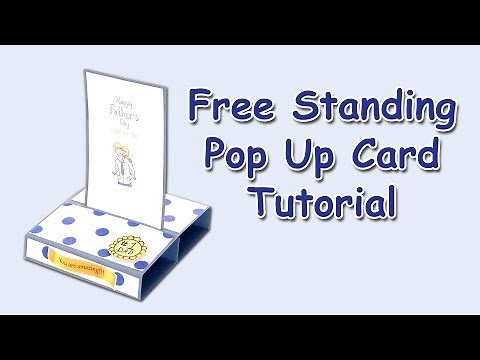 Free Standing Pop Up Card Tutorial