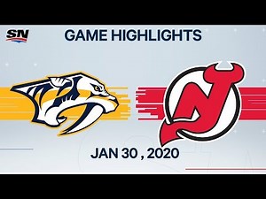 NHL Highlights | Predators vs Devils – Jan. 30, 2020