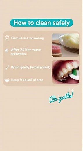 🪥 Cleaning your mouth after a tooth extraction? Do it the RIGHT way.