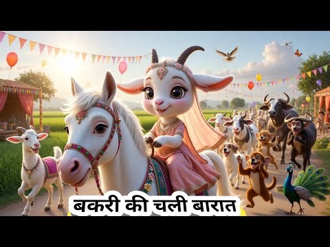 Bakri Ki Chali Barat 🐐💍 | Cute Animal Wedding | Kids Funny Rhyme Hindi