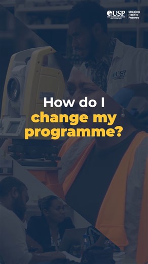 The University of South Pacific on Instagram: "Want to change your programme at USP? Make sure you're currently enrolled, then: -Visit aago.usp.ac.fj -Log in with your student ID and password -Fill out and submit the Change of Programme form online Check your SOLS account after three working days to see if your new programme has been updated. #TeamUSP #ShapingPacificFutures #AAGO #FAQ"