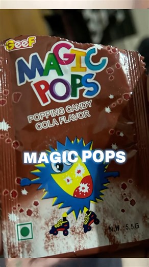 It’s raining in my mouth😂 Magic Pops full packet in one time🧨 #magicpops #challengeaccepted #funny