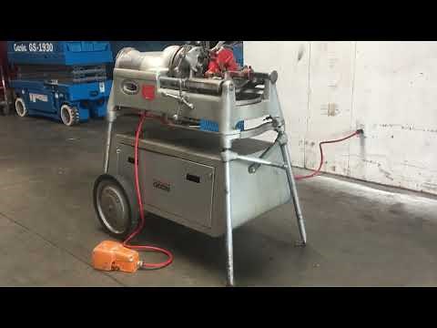 Ridgid 802 Pipe Threader Threading Machine 1/8” to 2” with Wheeled Cart 535