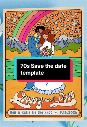 Unique 70s Save the Date Template Ideas