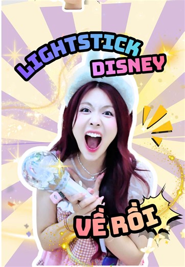 Lightstick Disney về rồi cả nhà mình ơi !!!!😱🥹 #quynhsanhdieu #quynhanhbui #hypersquad