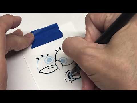 Spongebob Cartoon Animation Cel Tutorial by Kevin Graham
