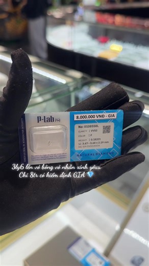 Nhẫn kim cương 3ly6 đẹp giá tốt