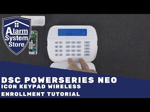 DSC PowerSeries NEO ICON Keypad Wireless Enrollment - Alarm System Store
