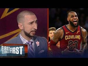 Nick Wright was thoroughly impressed with LeBron's 4th quarter vs the Knicks | FIRST THINGS FIRST
