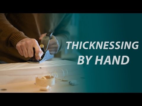 03 Stock preparation by hand. Scrub planes and try planes for thicknessing.