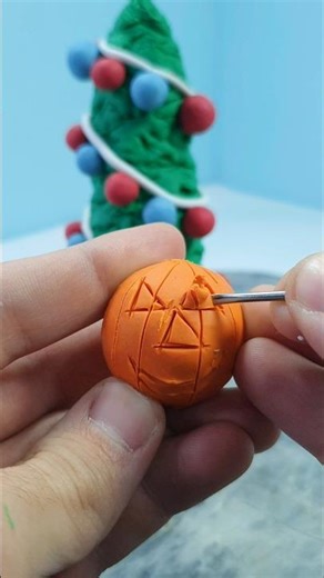 Christmas Tree & Halloween Pumpkin with Clay ✨️