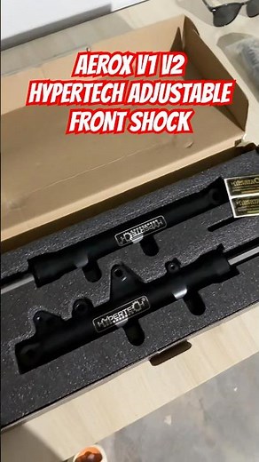 AEROX V1 V2 INSTALLING HYPERTECH ADJUSTABLE FRONT SHOCK 1.5INCH DROP LOWERED #aerox #hypertech