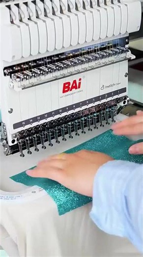 ✨ Shiny Vinyl Appliqué Made Easy on a BAi Embroidery Machine! ✨