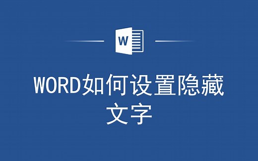 用Word设置隐藏文字，打造无痕文档！