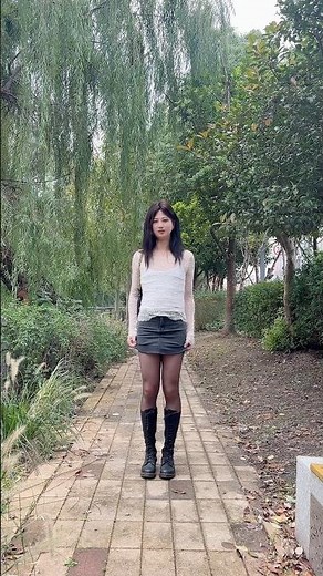 Transgirl untucked outdoors. #mtf #transwoman