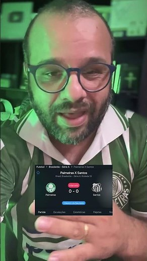 PALMEIRAS 0x0 SANTOS - INTERVALO BRASILEIRÃO