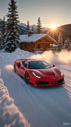 Ferrari Drift in snows