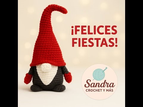 Teje este Gnomo tierno y mágico / Tutorial completo en Crochet