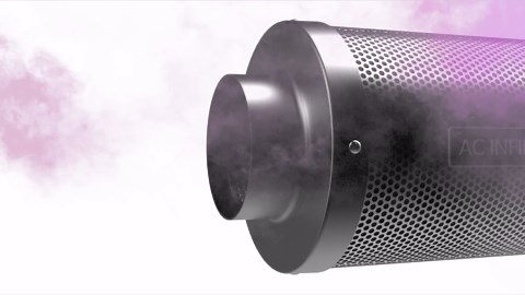 AC Infinity Air Carbon Filter 4" with Premium Australian Virgin Charcoal, for Inline Duct Fan, Odor Control, Hydroponics, Grow Rooms