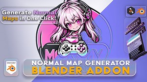 One Click Normal Map Generator - Blender