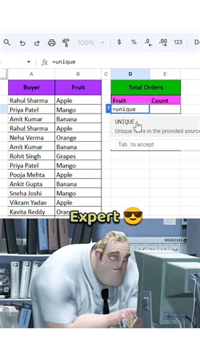 count unique value in Excel like a expert | essay formula for beginners #excel#exceltips#exceltrick