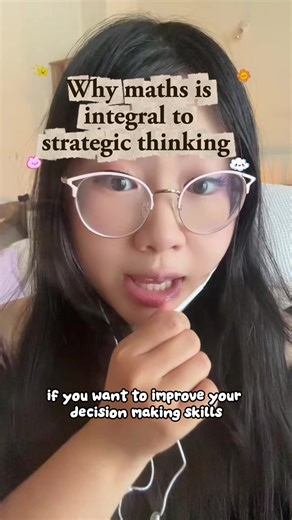 Why maths is integral to strategic thinking . Because most info and research is expressed numerically. Need to know; good grasp of foundation maths like percentages, basic arithmetic , algebra, probability and stats