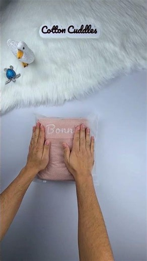 Packing Bonnie's Personalised Baby Blanket 🤍