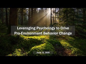Leveraging Psychology to Drive Pro-Environment Behavior Change