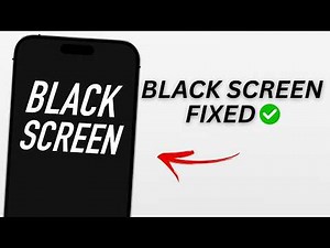 How To Fix Black Screen On iPhone