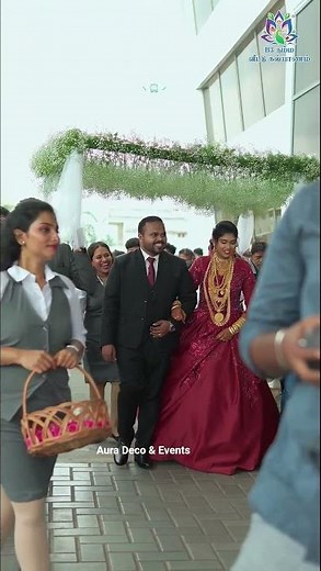 "Epic Bride Entry with Flying Balloons | Christian Wedding Vibes at Ganga Grandeur!"
