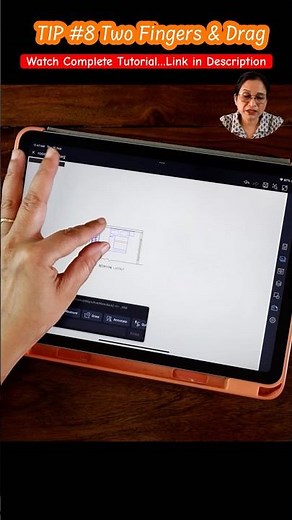 Master zoom & pan in AutoCAD iPad with just TWO fingers 👆 #AutoCAD #iPadHacks #2d #ipad #drawing