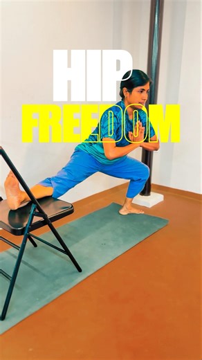 Chair Supported Split Lunge | YogArt
