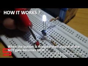Transistor as a NOT Gate