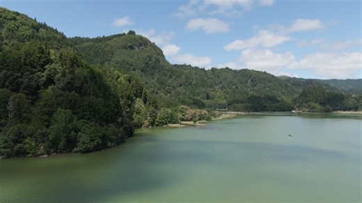 Lake, Furnas Lake, Island. Free Stock Video
