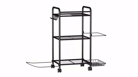 Highpro Home Gym Storage Rack - Gym Equipment Storage Rack for Yoga Mat Yoga Ball Dumbbells Kettlebells Foam Roller Yoga Strap and Resistance Bands Workout Equipment Organizer