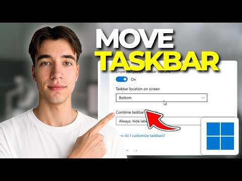 How To Move The Taskbar To The Top, Left, Or Right In Windows 11 | Tutorial 2026
