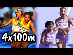 Women 4x100m Relay Heats At Tokyo Championship (Reports)