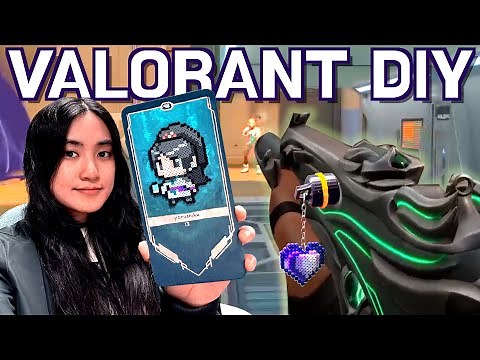 DIY Valorant Perler Bead Art: Sage Player Card & LoveByte Buddy