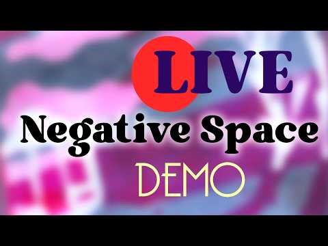 🔴 LIVE Negative Space ART Demonstration