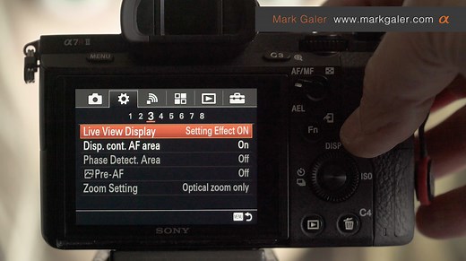 Live View Display - Setting Effect ON or OFF? - Mark Galer