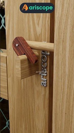 Genius Push-Push Wooden Latch with Smooth Action